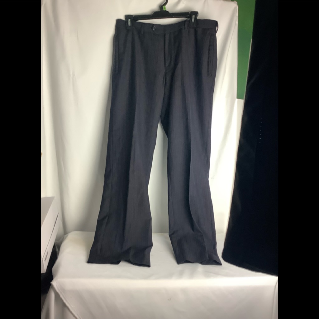 Prada Made In Italy Flat Front Striped Pants